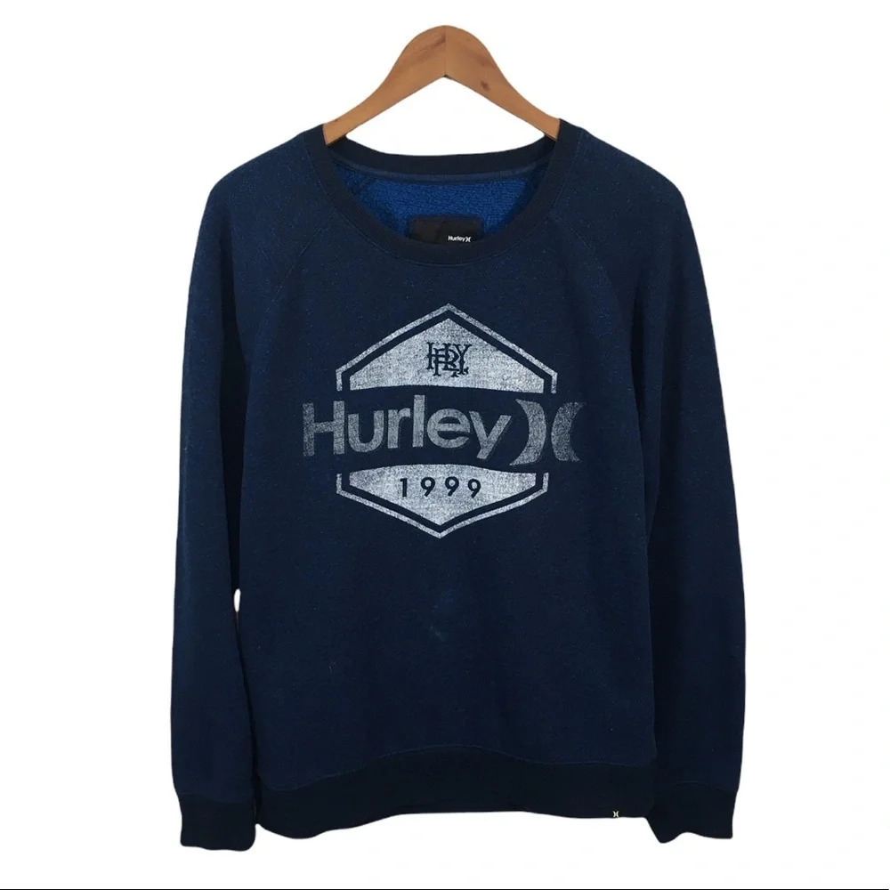 B1 Mens Hurley Surfer Brand Crew Neck Sweatshirt L